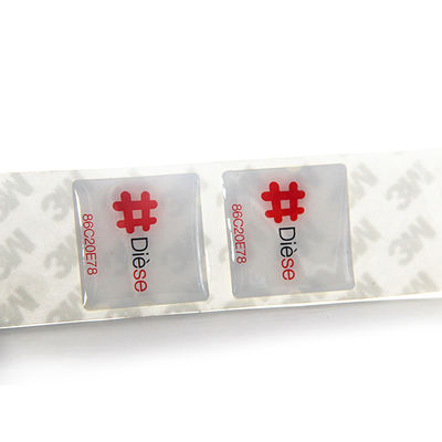 Prenda impermeable de epoxy de la etiqueta 13.56MHz de Rfid de la impresión de la resina de encargo del PVC