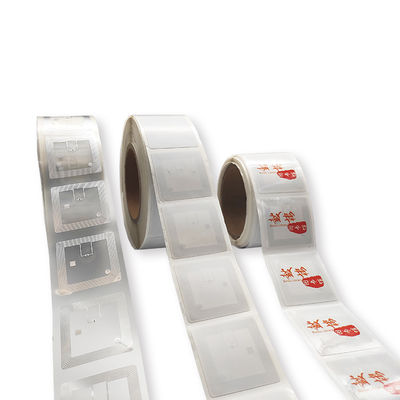 La etiqueta blanca RFID de la etiqueta engomada del RFID marca con etiqueta para el embutido de los libros ISO 15693 de la biblioteca