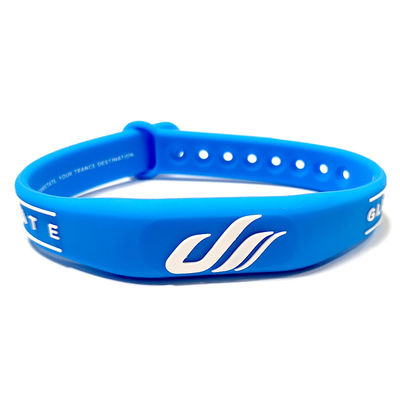 Pulsera ajustable del silicio de la etiqueta RFID de la pulsera RFID FM11RF08