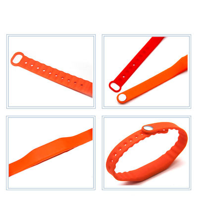 Pulsera ajustable del silicio de la etiqueta RFID de la pulsera RFID FM11RF08